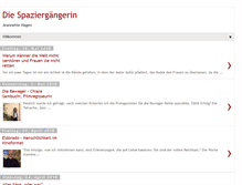 Tablet Screenshot of diespaziergaengerin.com